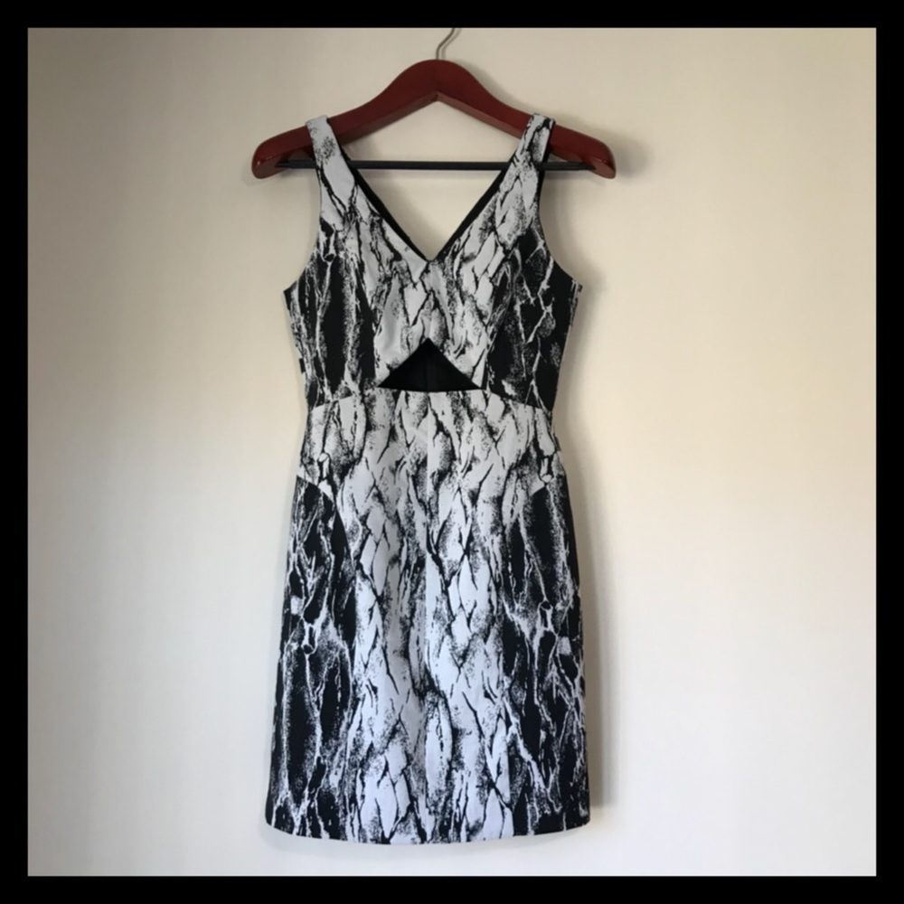 EUC Ali Ro Black/White Dress Size 2